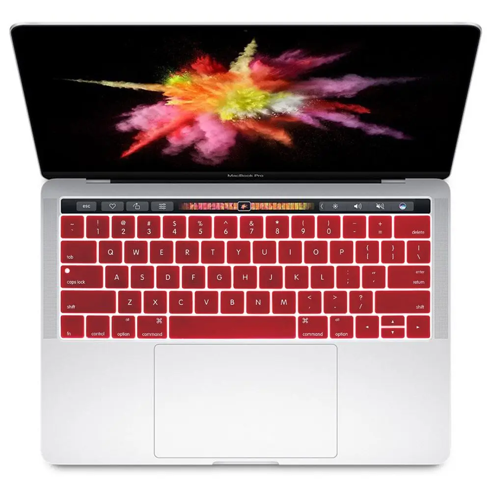Английская американская Защитная пленка для клавиатуры для Macbook Pro 13,3 A1706 A1989 и 15,4 дюймов A1707 A1990 с сенсорной панелью - Цвет: 3