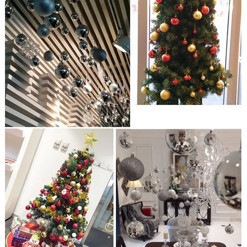 

6pcs/ Lot 6cm Christmas Tree Decor Ball Bauble Hanging Christmas Party Ornament New Year Home Decoration