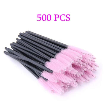 

500Pcs eyelash makeup brush disposable eyebrow mascara Applicator Eyelashes Maquiagem Brushes Make up Maquillaje Cosmetic Tools