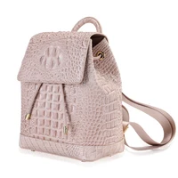 New Real Cowhide Crocodile Pattern Women Backpack Fashion Women Genuine Leather Backpack Luxury Famous Brand Female Bag 1