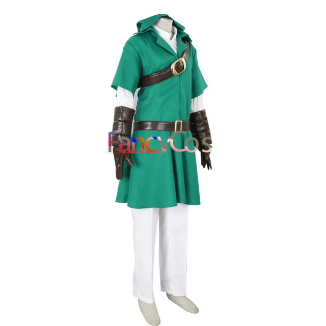 Link Costume Zelda Cosplay Ocarina of Time or Twilight Princess custom made  USA