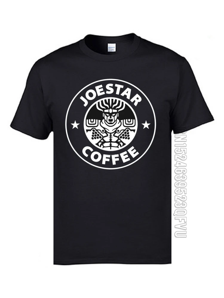 Мужская приталенная футболка JoJo Coffee Adventure брендовая одежда с 3D принтом и