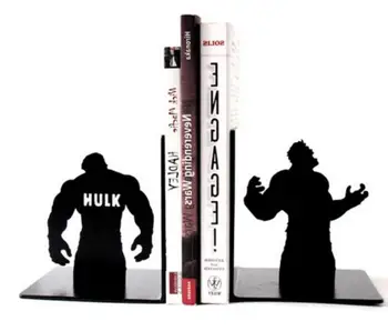 

To support creative student book Hulk cartoon book in simple simple bookend Bookends table iron shelf home decorations