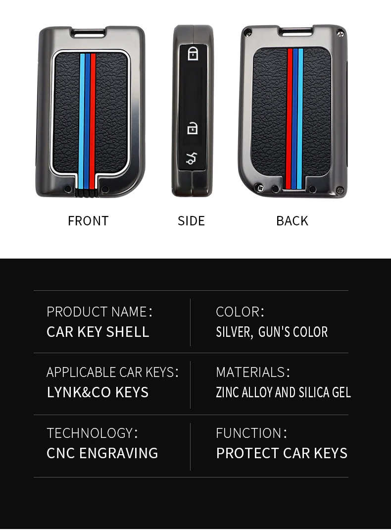 Custodia per chiave a distanza per Auto in lega custodia completa per Lynk & Co 05 accessori per la protezione della chiave interna dell'auto custodia per lo styling dell'auto - H3f9d29bc0d494332bf6623affb7d1fb4L