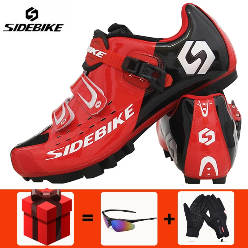 red SIDEBIKE/Мужская обувь для велоспорта; sapatilha ciclismo mtb ; zapatillas deportivas mujer; дышащая обувь суперзвезды; кроссовки для велоспорта - Цвет: red