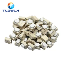 Commutateur Micro boutons Tact SMD | 4Pin d'écran, Tactile blanc, bouton de pression Tact, commutateur Micro momentané 3*4*100mm, 2.5 pièces/lot