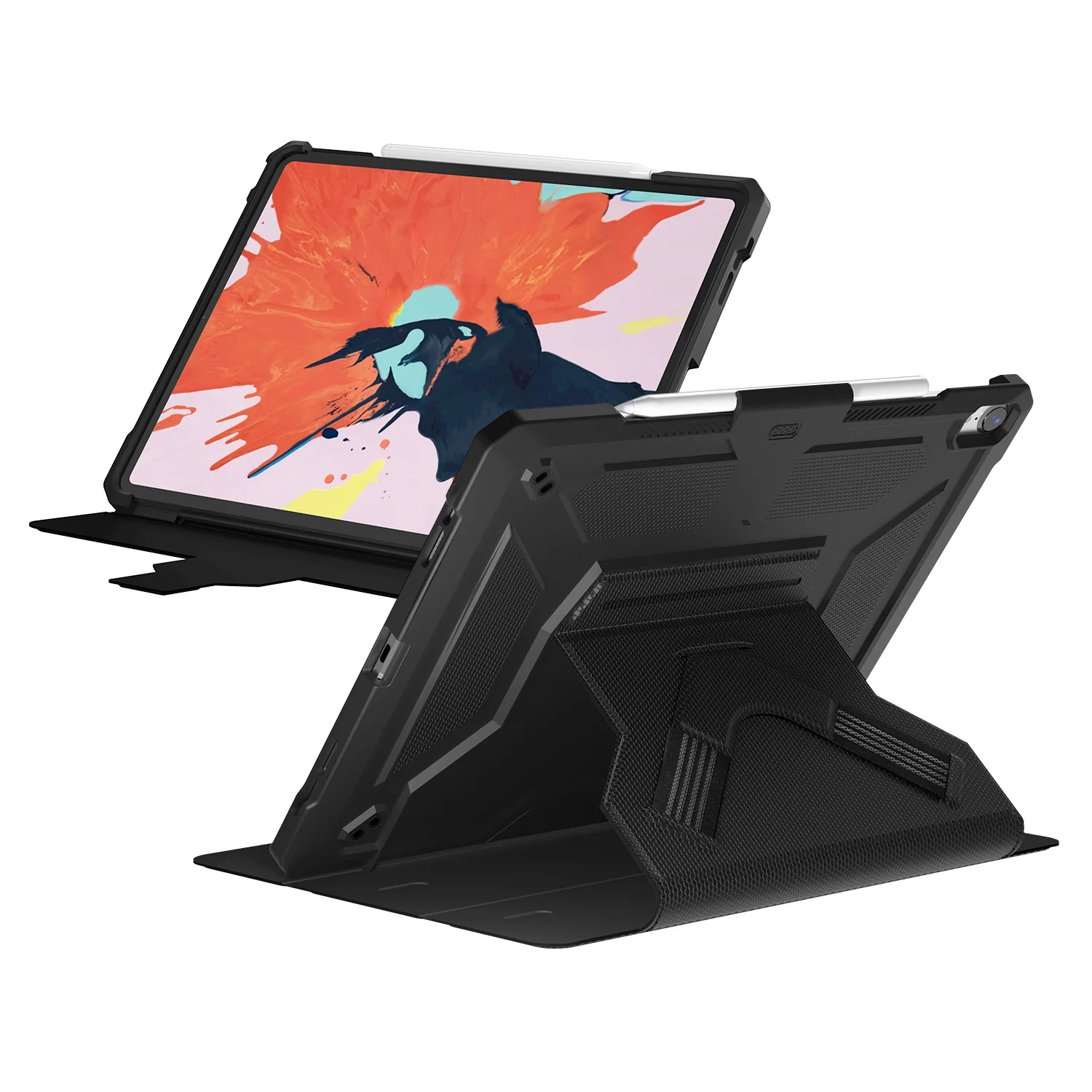 

New Style iPad Dormancy Protective Case for iPad 2018 Pro 12.9 Leather Case Tablet PC Covers Genuine Leather