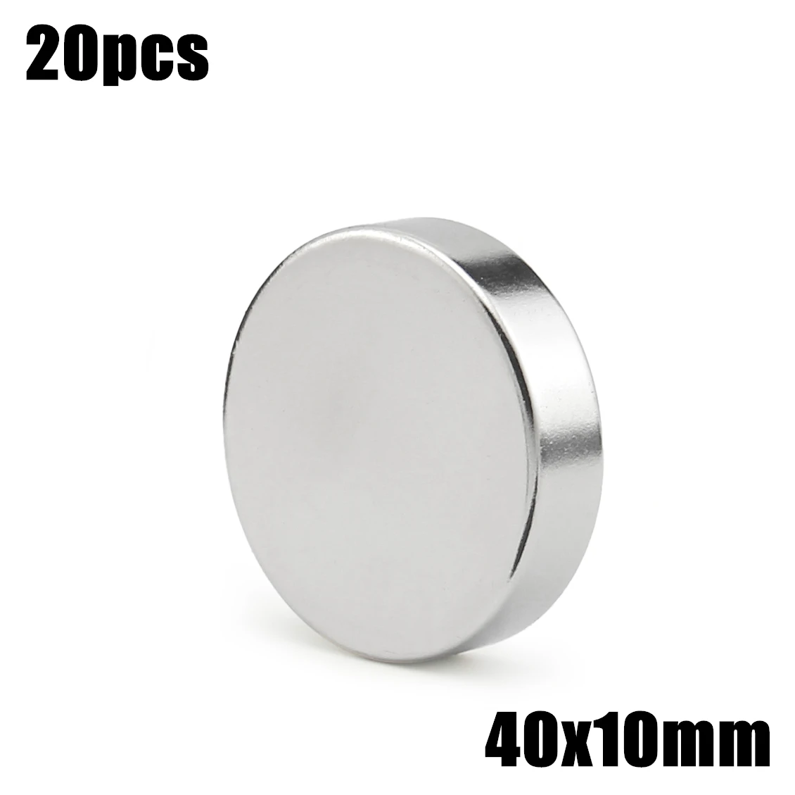 

20pcs 40x10mm Super Powerful Strong Bulk Small Round NdFeB Neodymium Disc Magnets Dia 40mm x 10mm N35 Rare Earth NdFeB Magnet