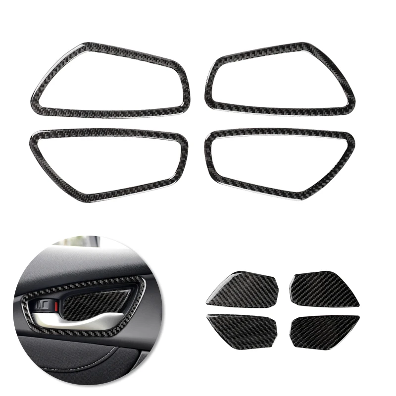 For Honda Civic 10th Gen 2016 2017 2018 2019 Car-styling Interior Door Handle Panel Bowl Carbon Fiber Cover Decor | Автомобили и