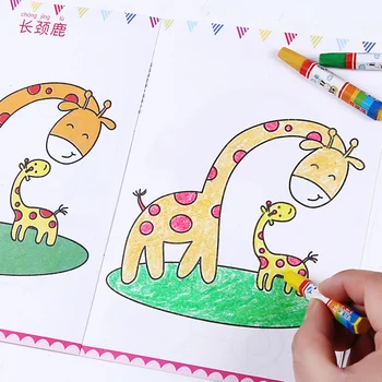 

2020 New 12pcs/Set Children Kids Cute Stick Figure Children's Drawing Book Coloring Books Easy To Learn Drawing Book Libros
