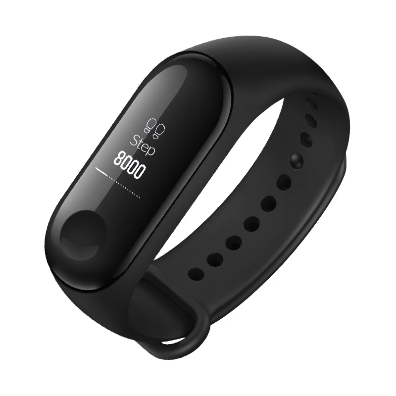 Xiaomi Mi группа 3 умный, «miband» 3 браслет сердечного ритма фитнес Спорт дюймов 0,78 дюймов OLED дисплей 20 дней в режиме ожидания группа 2 обновления