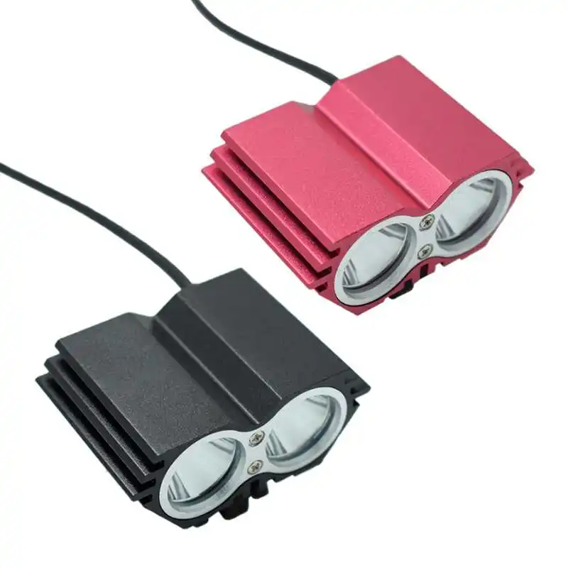 WasaFire 7000lm Bike Light 2x T6 Bicycle Headlight MTB Head Lamp Cycling Front Flash Lights with 18650 Battery Pack + Charger