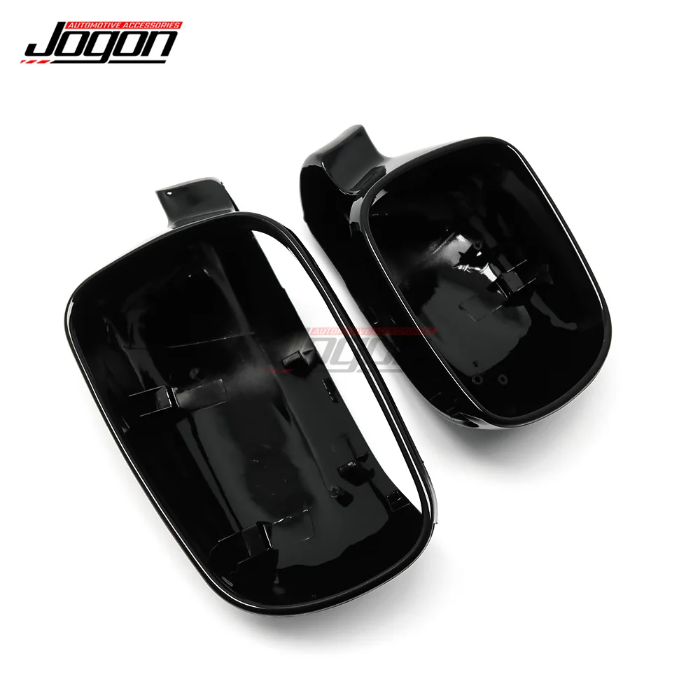 VW Golf 4 IV GTI R32 Jetta MK4 Bora 1J Passat B5 용 사이드 미러 셸 캡, 광택 블랙 백미러 커버