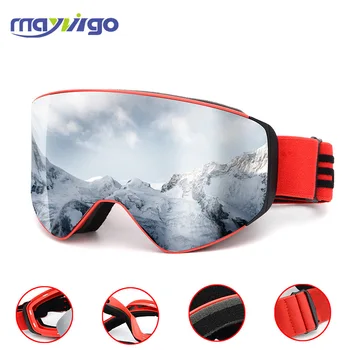 

2020 Double Layer Anti-fog Ski Goggles Large Spherical Cocker Myopia Ski Equipment Ski Goggles Mountain Climbing Glasses