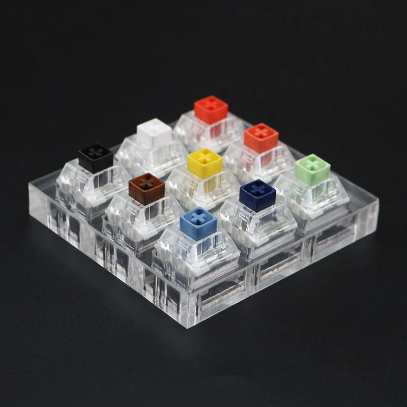 Kailh Nine Axis переключатель тестер 1X9 акриловый прозрачный Keycap удобный раздел для механической клавиатуры DIY