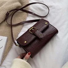 Мини-сумка через плечо из искусственной кожи с каменным узором для женщин, женская сумка через плечо, женские зимние дорожные сумки и кошельки