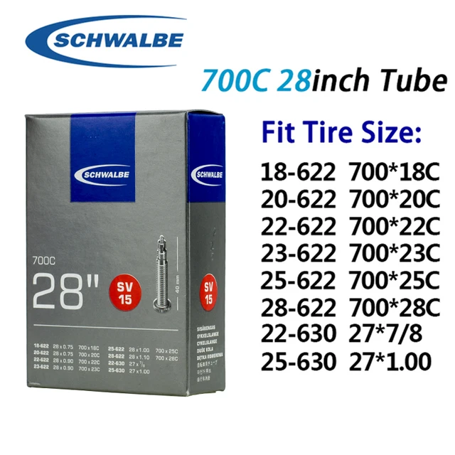 SCHWALBE 700C 28\" 40ｍｍインナーチューブ SV 15 24個 SCHWALBE 700C 28
