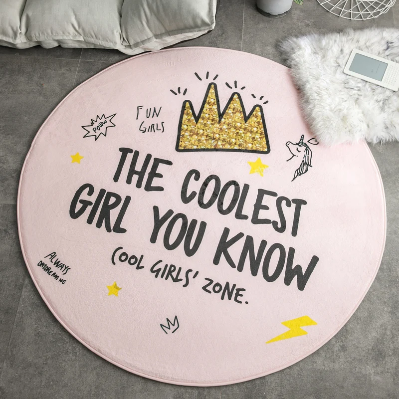 Круглый ковер Детская комната крыши Спальня прикроватные Одеяло корзина подрессоренное сиденье Подушка сиденья напольный коврик