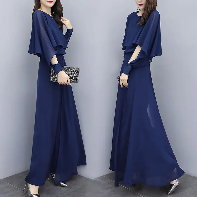 여성용 크롭탑 바지, 쉬폰 투피스 세트, 외국 스타일, 플러스 사이즈 의류, 패션 생일 의상, 2023 용수철 여름 신상