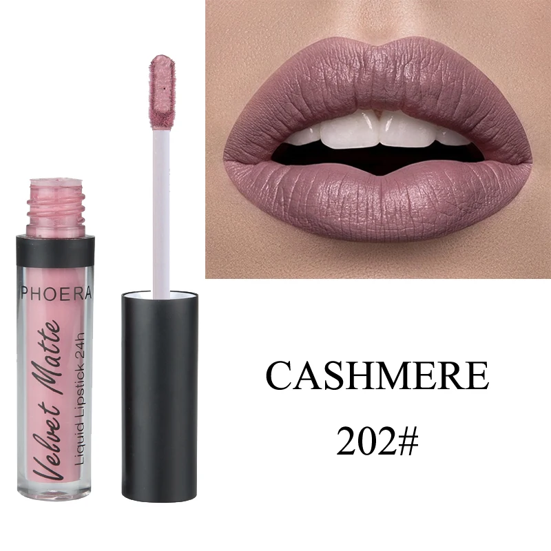 PHOERA жидкие румяна бархатная матовая губная помада блеск для губ Макияж Супер