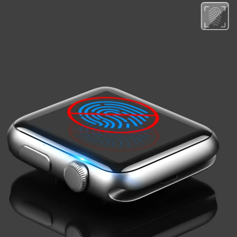 Защитное 3d стекло для Apple Watch изогнутое закаленное 9H с полным покрытием iwatch 1/2/3/4 44