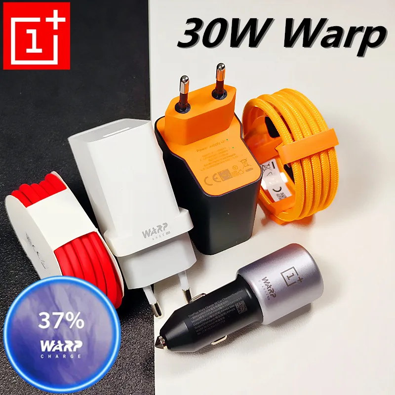 Зарядное устройство Oneplus Warp 30 Вт автомобильный адаптер питания 6A Usb Type C кабель для