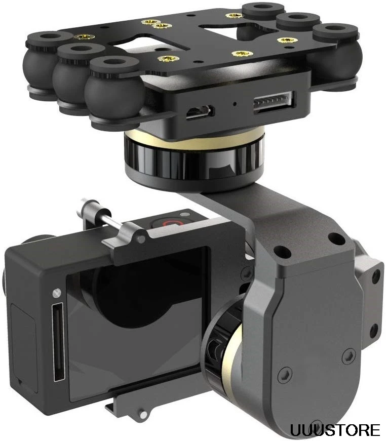 FeiyuTech FY-M3D мини 3D MiNi3D 3-Axis Air Gimbal с 360 градусов панорамирование для Gopro4 Gopro3+ Gopro3(черный