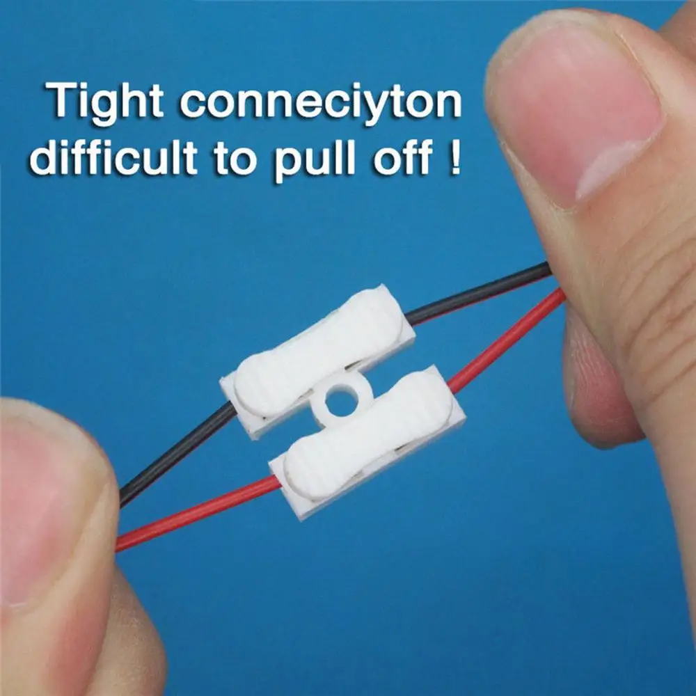 10Pcs CH-1 CH-2 CH-3 Spring Wire Quick Connector 1P 2P 3P Electrical Crimp Terminals Block Splice Cable Clamp Easy Fit Led Strip