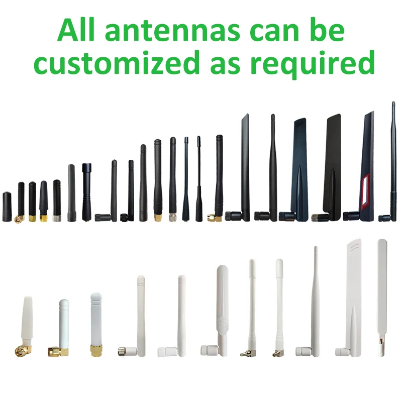 Grandwisdom 5pcs 2.4GHz 5GHz 5.8Ghz wifi Antenna 2.4 ghz 8dBi SMA Male Connector wi fi Antena + 21cm RP-SMA Male Pigtail Cable