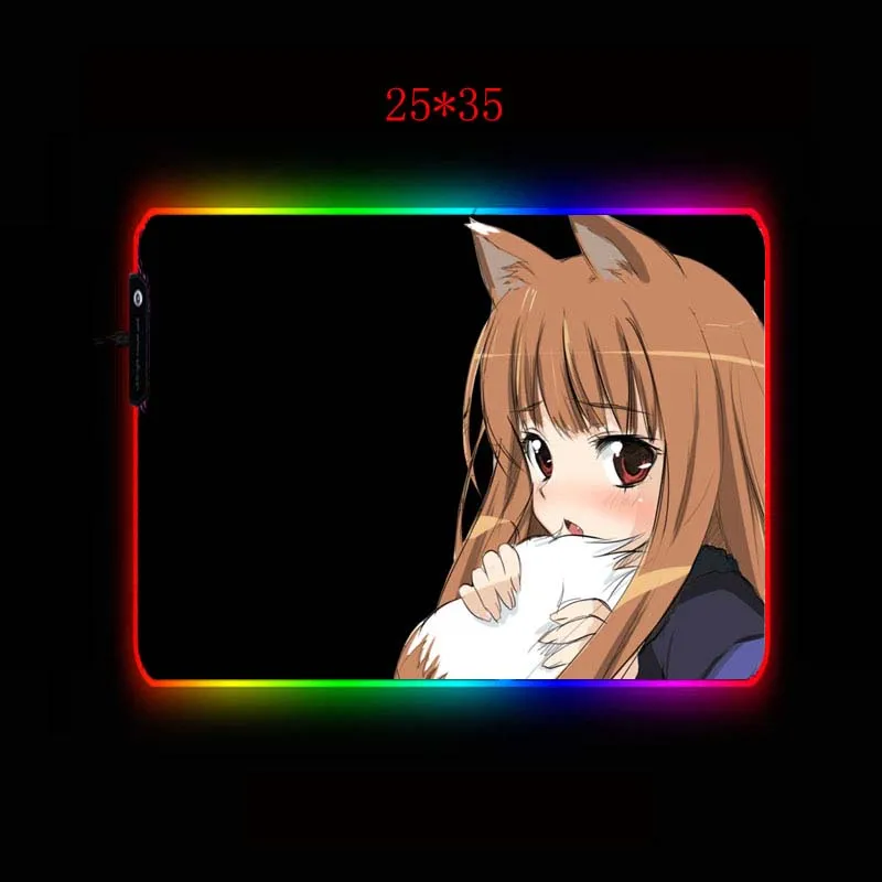 XGZ игровой коврик для мыши в стиле аниме для милой девушки RGB геймер большой коврик для мыши светодиодный usb-клавиатура с подсветкой цветной Настольный коврик для ПК ноутбука