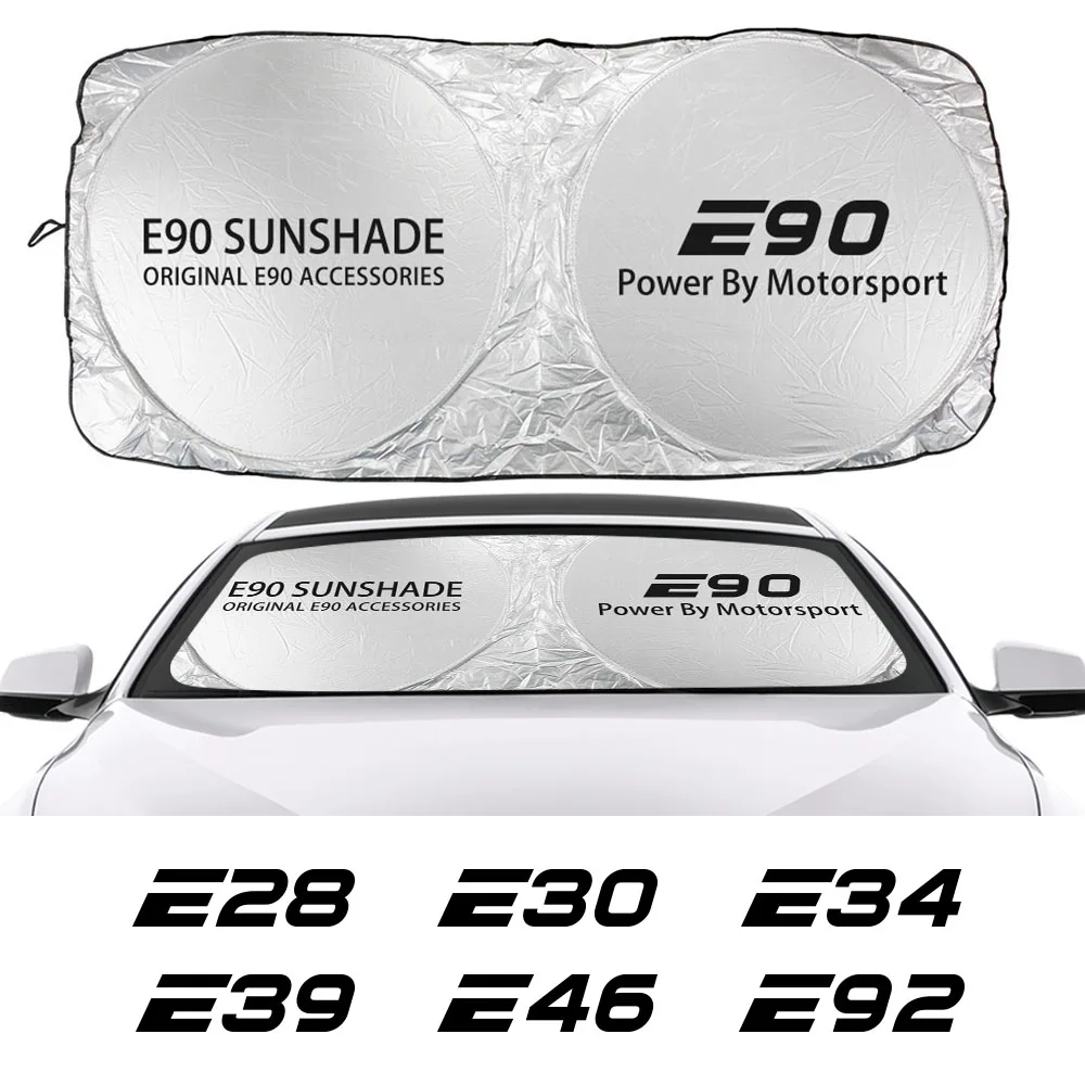 Auto Windshield Sunshade Cover Anti UV for BMW E39 E46 E60 E87 E90 E28 E30 E34 E53 E61 E70 E36 E91 E92 E62 E93 Car Accessories car sunshade windshield sunshade windshield sun shade