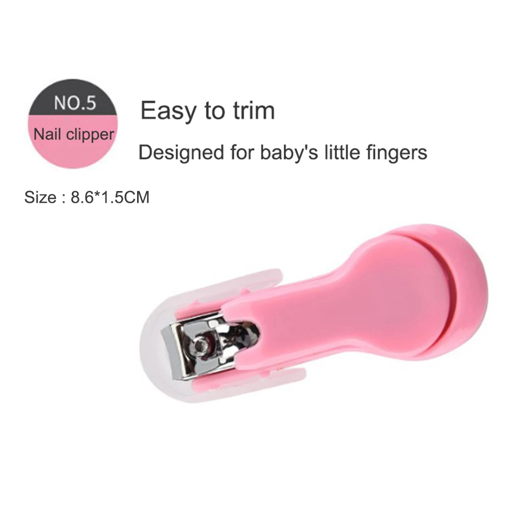 9 шт. инструменты для ухода за ногтями ABS для новорожденных детей, ножницы для ногтей для детей, триммер для ногтей, инструменты для маникюра, термометр, гребень, безопасный детский набор