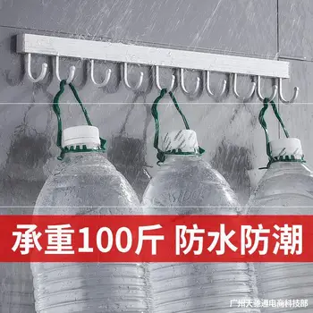 

Aluminium Alloy Developed Hand between the Waterproof Robe Hook Row Hook Hanging Rod Hook Hardware Kitchen Hanger Punched Free K