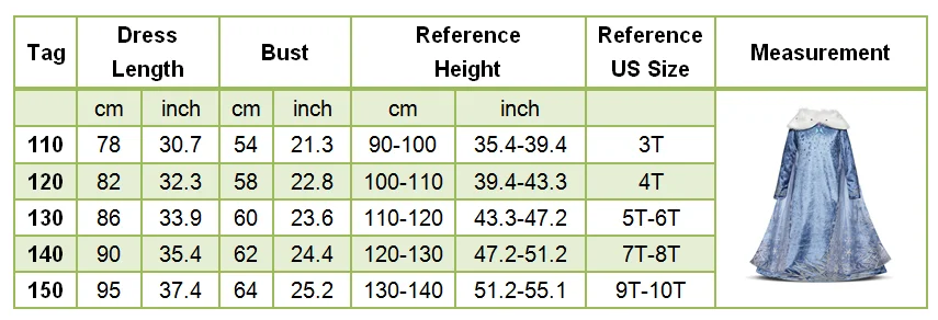 Детское платье Эльзы для девочек; костюм Снежной Королевы Эльзы из 2 предметов; детская одежда на Рождество; одежда для дня рождения, карнавала, вечеринки и парик