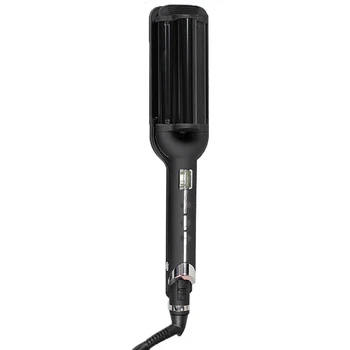 

Professional Salon Hair Curles Iron Deep Wave Hair Curling Irons Ceramic Triple Barrel Big Wave Curlers with LCD Temperature-ABV