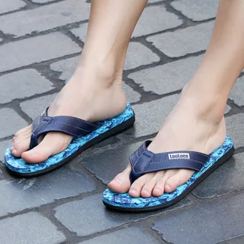 

2020 new summer clip toe slippers men's sandals Korean leisure elastic belt Outdoor comfort beach flip flopsМужские сандалии