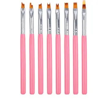 

8Pcs/Set Nail Brush For Manicure Gel Brush For Nail Art Ombre Brush For Gradient For Gel Nail Polish Painting Drawing TSLM1