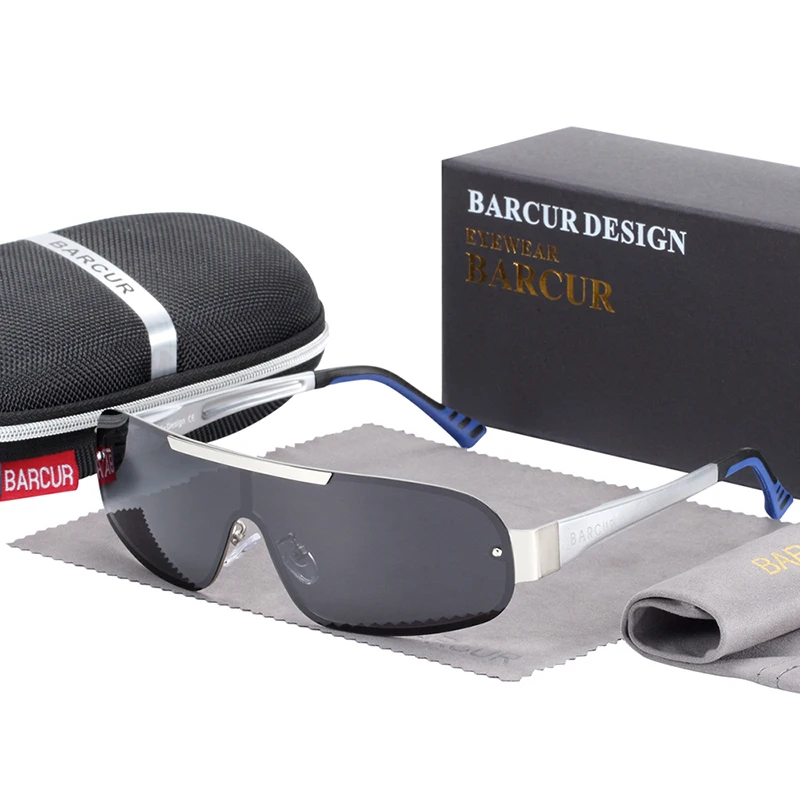 BARCUR Aluminum Sunglasses For Driving Narrow Polarized Lens