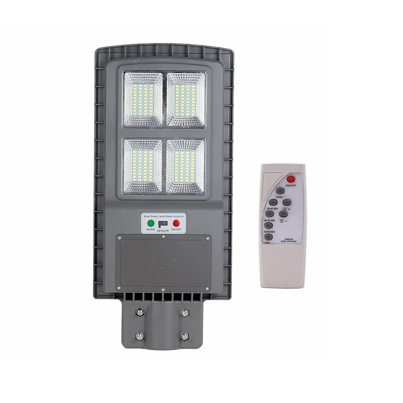 

90W LED Solar Light with Remote Controller Outdoor Lighting for Villas and Garden Black Grey Sensor Street Lamp