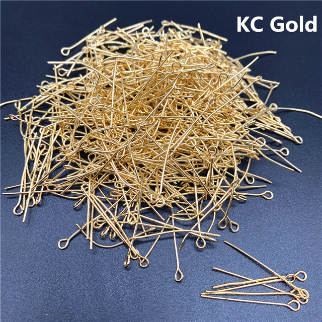 Eye Head Pins 15/20/25/30/35/40/45/50/60mm Eye Pins Findings For Diy Jewelry Making Jewelry Accessories Supplies