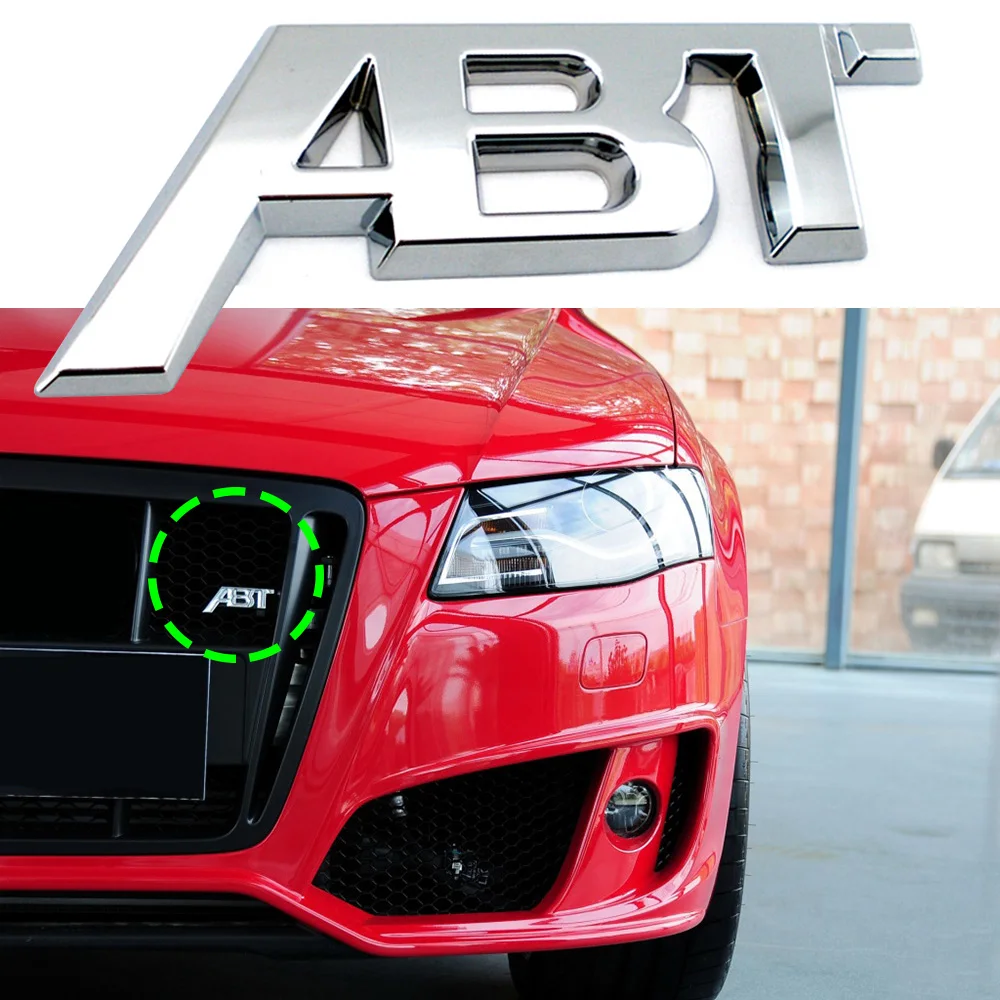Автомобильный гриль ABT с логотипом для Audi S1 QS7 TT RS3 SQ2 RS6 RS7 SQ7 A3 RS4 RS5 SQ8 A8L S4 A6 S6 A4 Q5 A1 S5 A5