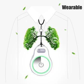 

Portable Air Purifier Mini Pendant Air Fresher for Home Car Office Indoors LXY9