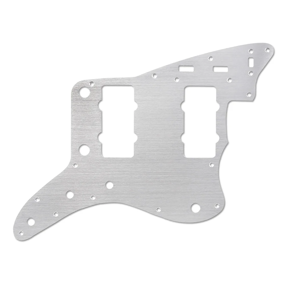 13-Hole электрогитара Pickguard Board Backplate для американского стандарта JM Jazzmaster аксессуары для гитары серебро