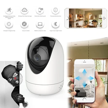 

1080P Wireless Camera Webcam Consumer Camcorders WIFI Camera PTZ IP CCTV HD Home Security Cam IR Night LED Light