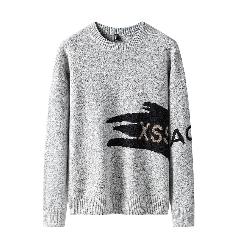 

2019 Autumn New Korean Version of The Trend of Men's Long-sleeved Bottoming Sweater pullover Sweater High Quality Winter clothes