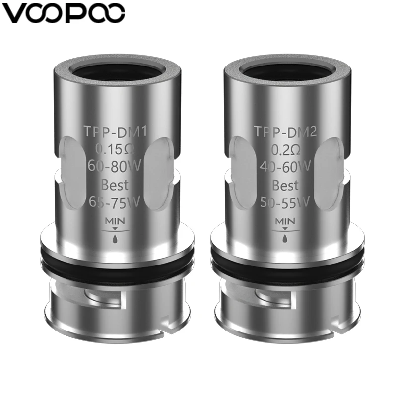 3шт./упак. оригинальная катушка Voopoo TPP для Drag 3 Kit/Drag X Plus 0.15ohm 0.2ohm DM1/DM2 Mesh Coil |