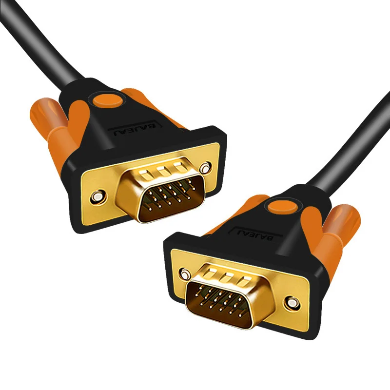 Кабель VGA 3+ 6 плетеный экран для HD tv PC ноутбука tv Box Проектор Монитор абсолютно и высокое качество
