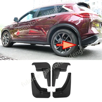 

4pcs For Infiniti QX50 2019 Car Front Rear Mud Flap Flaps Splash Guard Fender Mudguard Car styling accessories