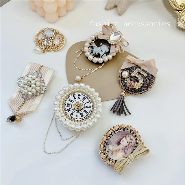 Rhinestone Chain Brooches Pins, Rhinestone Jewelry Accessories