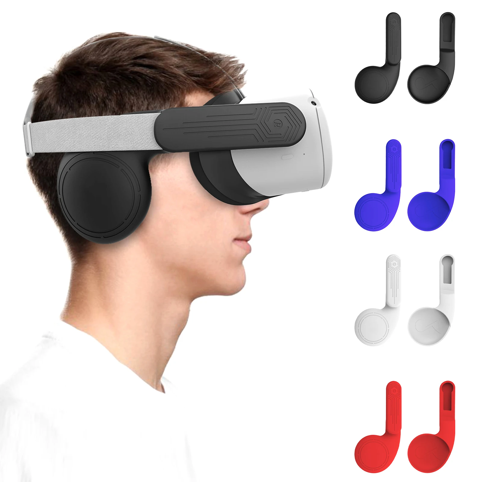 For Oculus Quest 2 VR Headsets Noise Reduction Earmuffs, Enhanced Headset Sound Muffs For Oculus Quest 2 Elite Strap Accessories